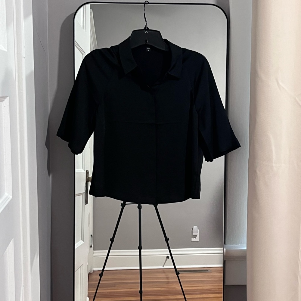 Silky Black Women's Top